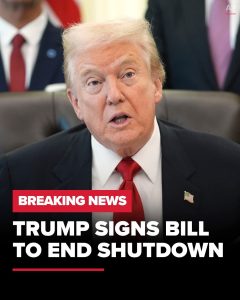 President Trump signs bill ending government shutdown
