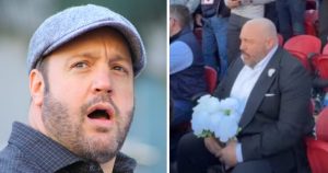 Real reason Kevin James was spotted crying and alone at the Super Bowl