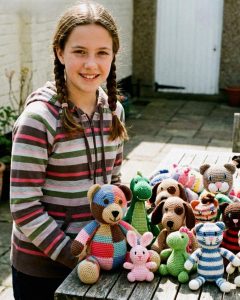 My 13-Year-Old Daughter Set up a Small Table in the Yard to Sell the Toys She Crocheted – Then a Man on a Motorcycle Pulled up and Said, ‘I’ve Been Looking for Your Mom for 10 Years’