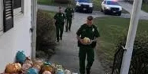 My 6-Year-Old Son Gave All His Savings to Help Our Elderly Neighbor – The Next Morning, Our Yard Was Filled with Piggy Banks, and Patrol Cars Were Everywhere